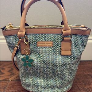 Nanette Lepore Tan and Blue Women's Bag